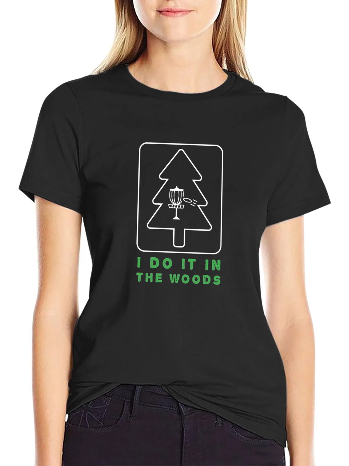 I Do It In The Woods Disc Golf T-Shirt product image 5