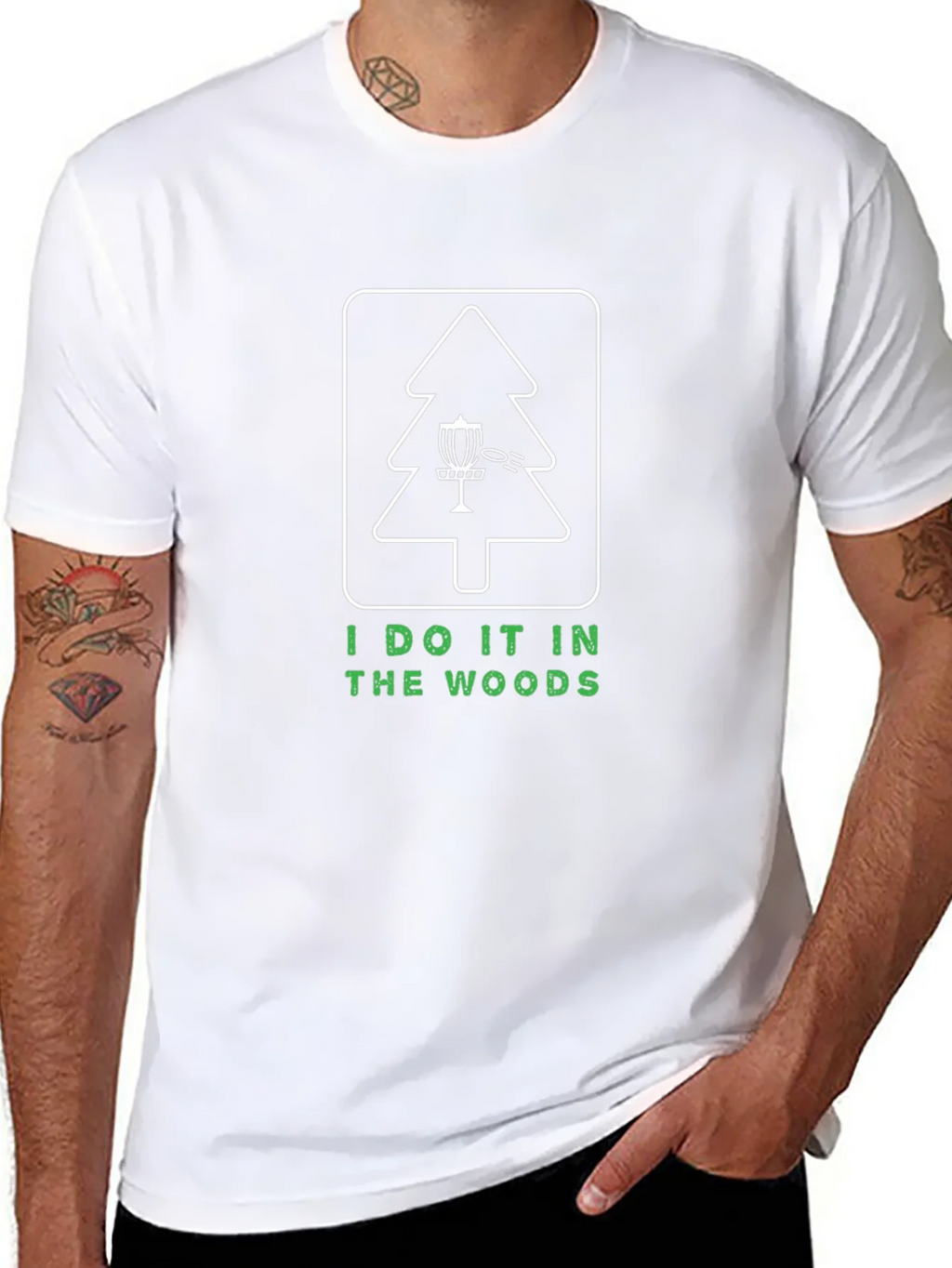 I Do It In The Woods Disc Golf T-Shirt product image 10