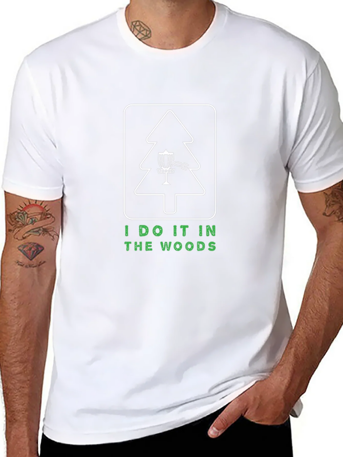 I Do It In The Woods Disc Golf T-Shirt product image 10