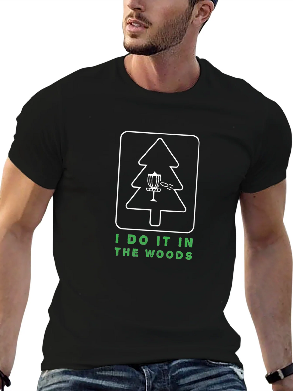 I Do It In The Woods Disc Golf T-Shirt product image 9