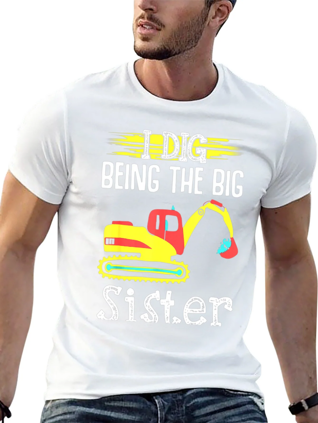 I Dig Being The Big Sister T-Shirt product image 4