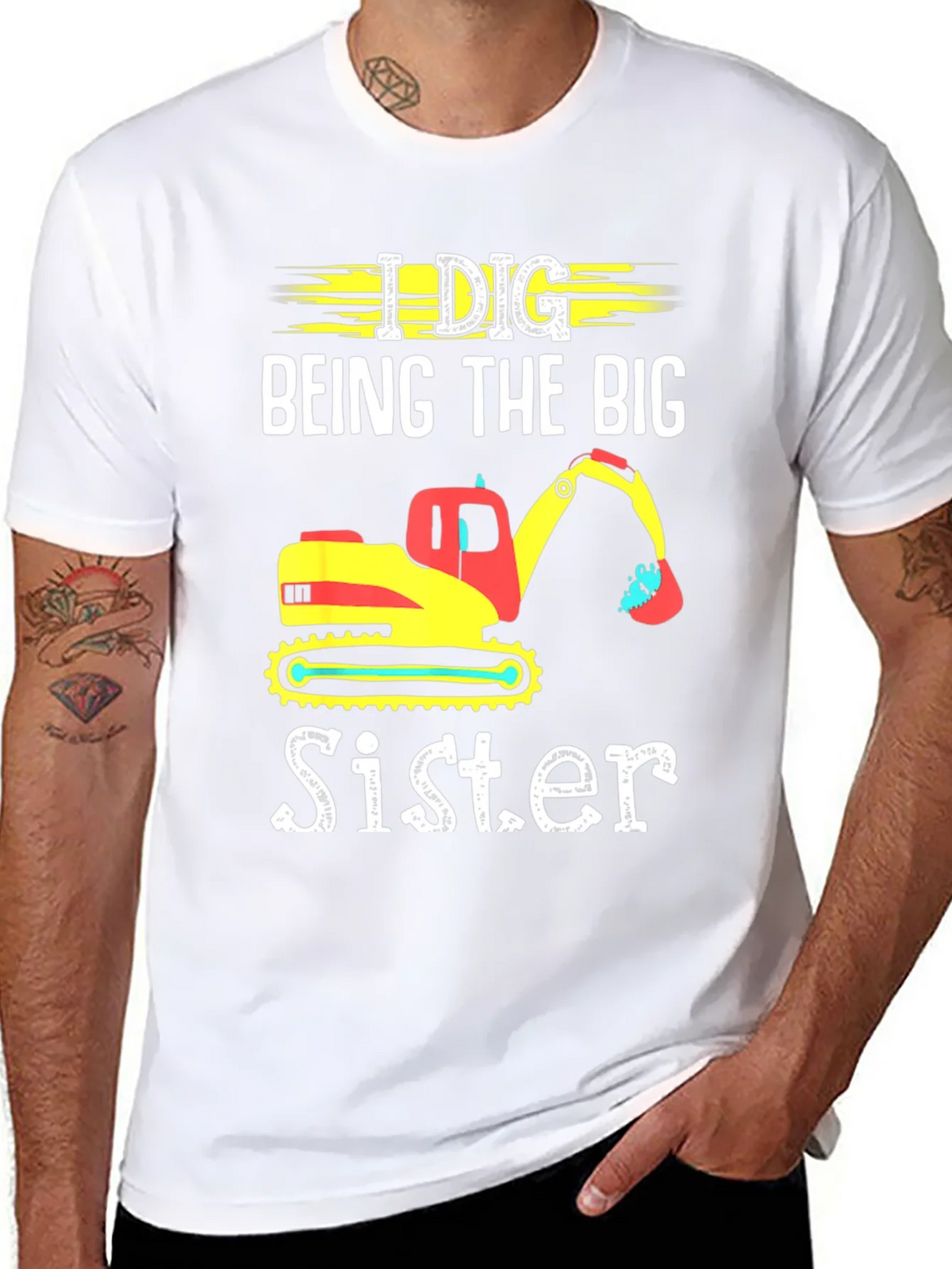 I Dig Being The Big Sister T-Shirt product image 10