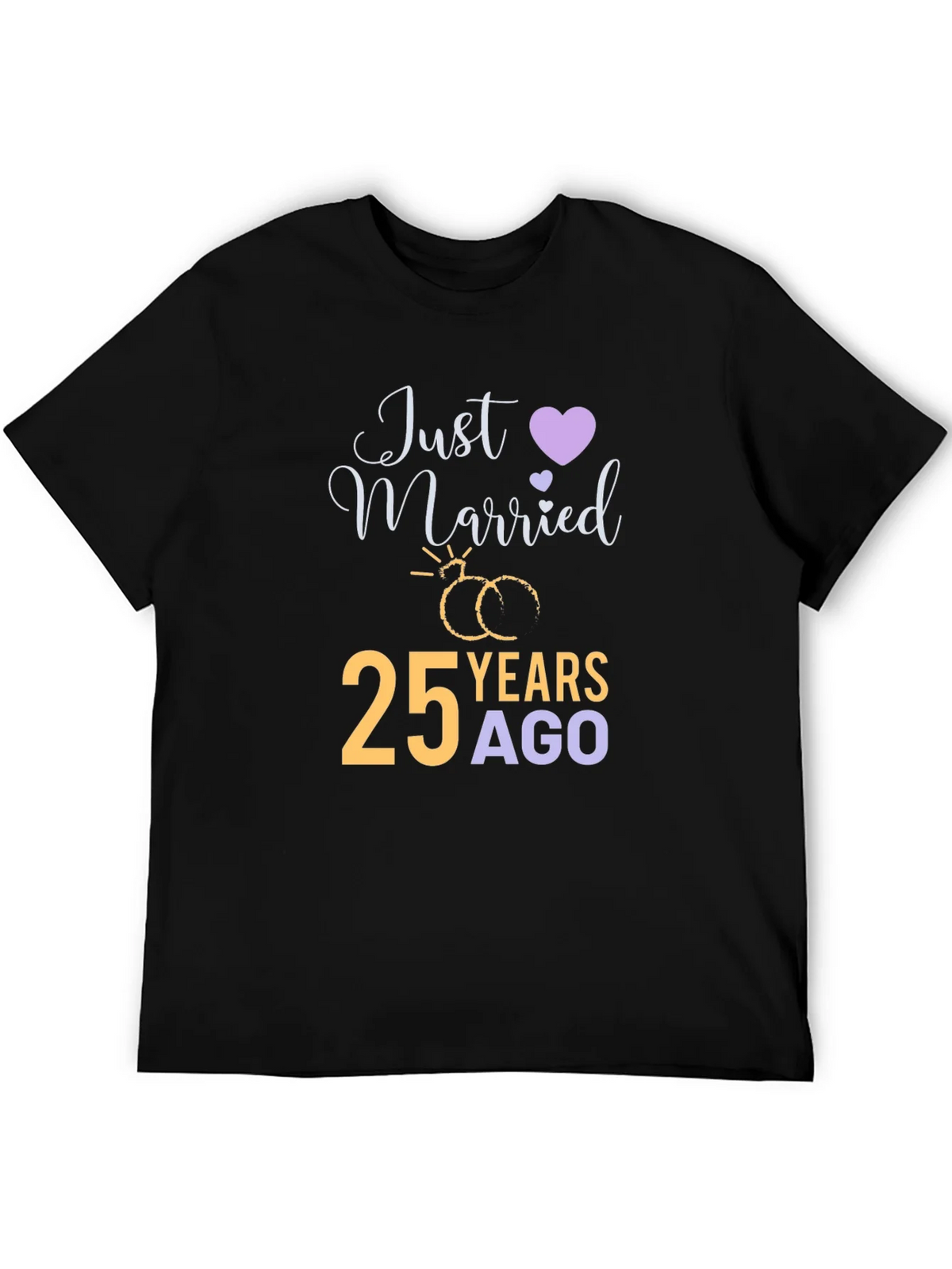25th Anniversary T-Shirt - Just Married 25 Years Ago product image 8