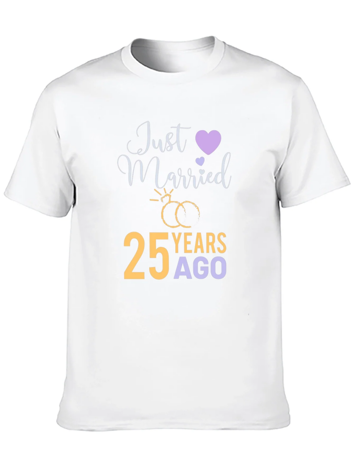 25th Anniversary T-Shirt - Just Married 25 Years Ago product image 12
