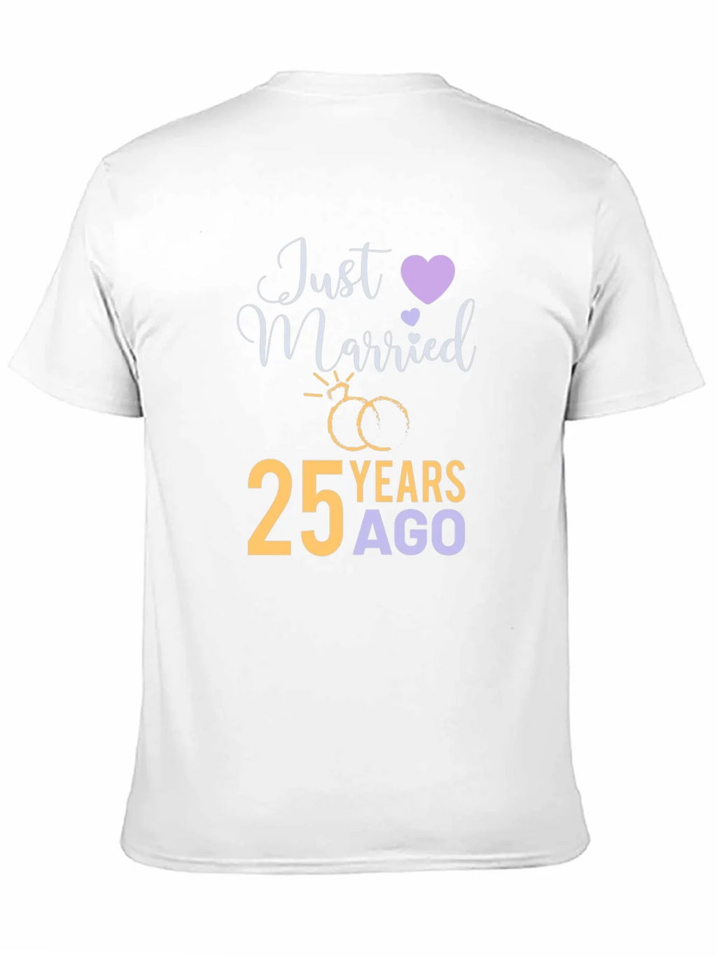 25th Anniversary T-Shirt - Just Married 25 Years Ago product image 2