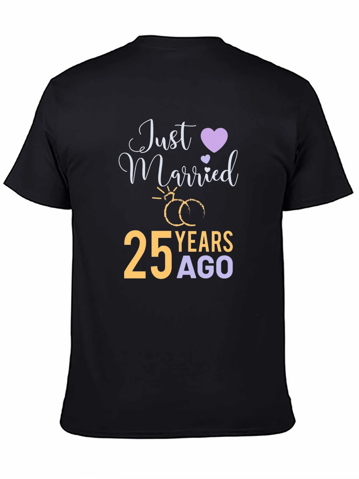 25th Anniversary T-Shirt - Just Married 25 Years Ago product image 7
