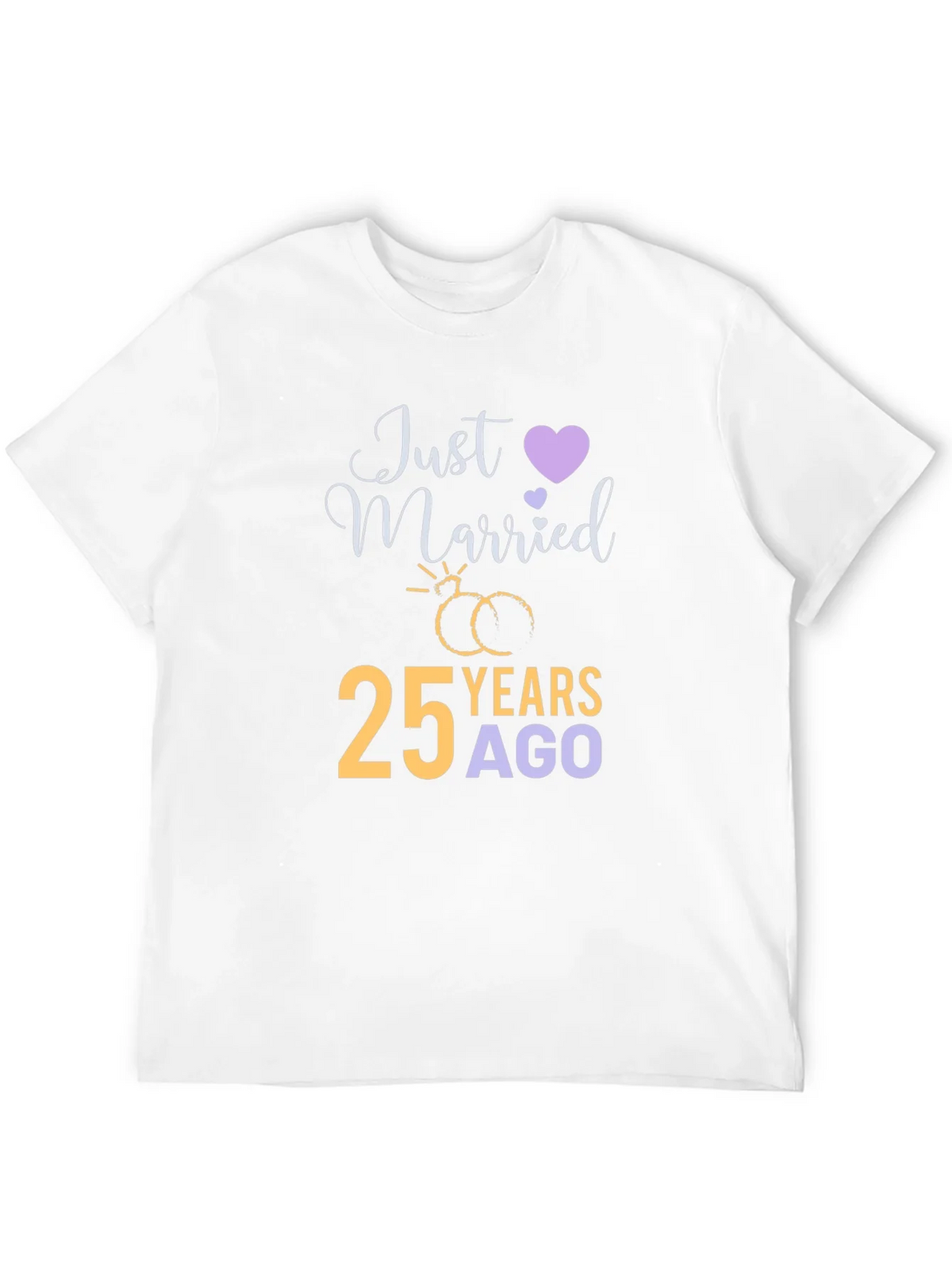 25th Anniversary T-Shirt - Just Married 25 Years Ago product image 3