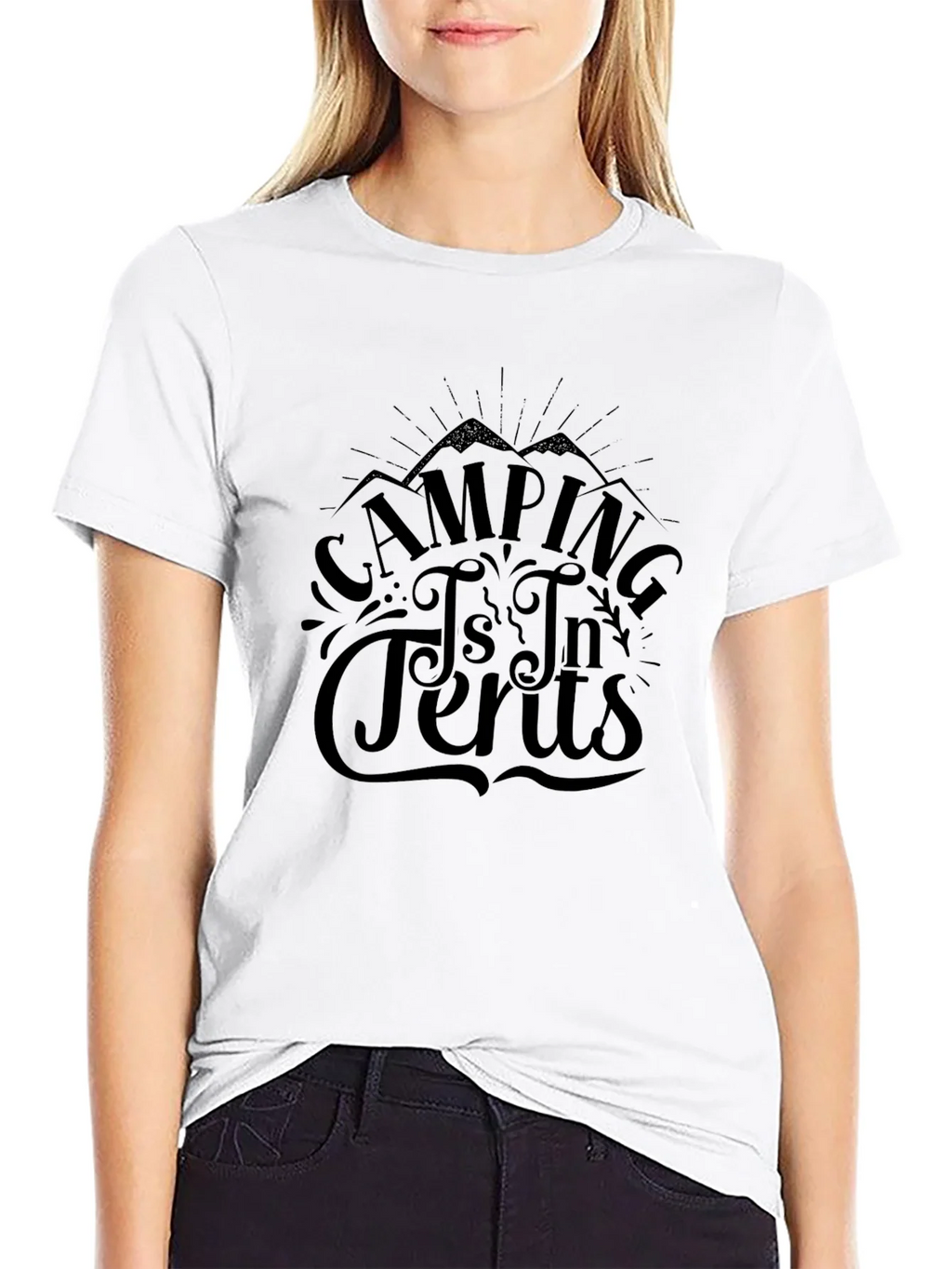 Camping is In Tents Graphic Tee product image 11