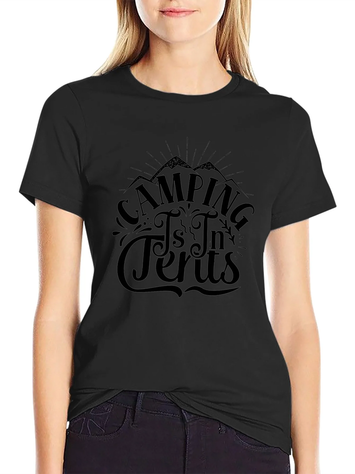 Camping is In Tents Graphic Tee product image 5