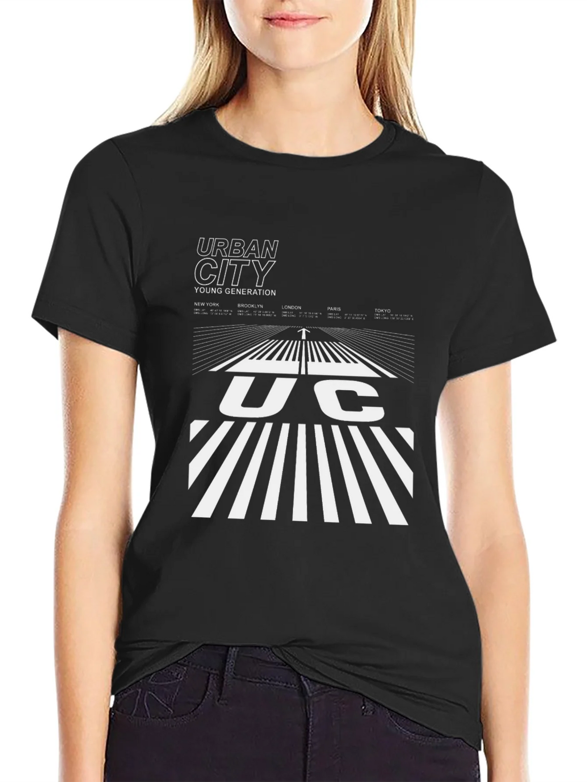 Urban City Graphic Tee - Black Cotton Blend product image 5