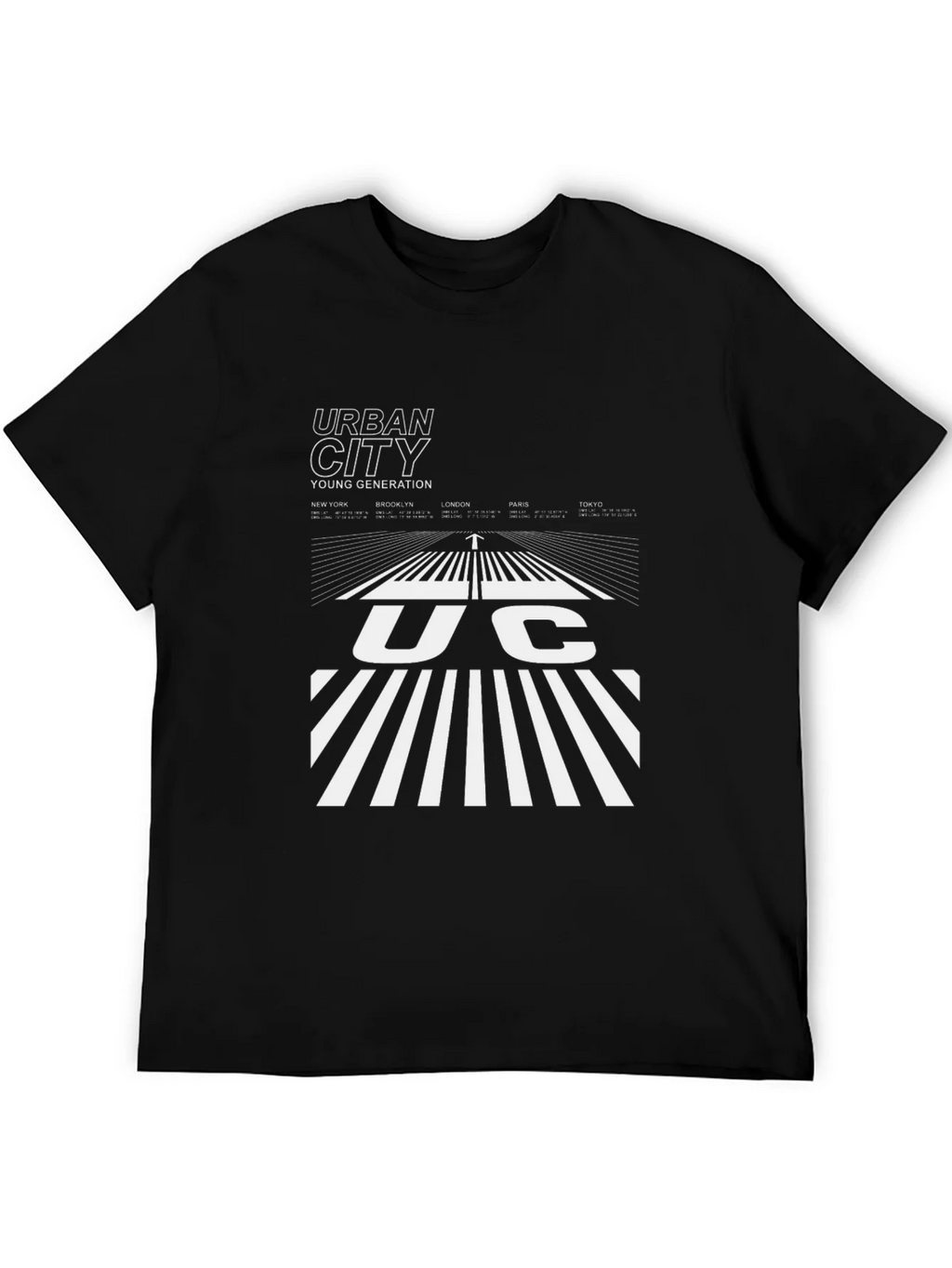 Urban City Graphic Tee - Black Cotton Blend product image 8