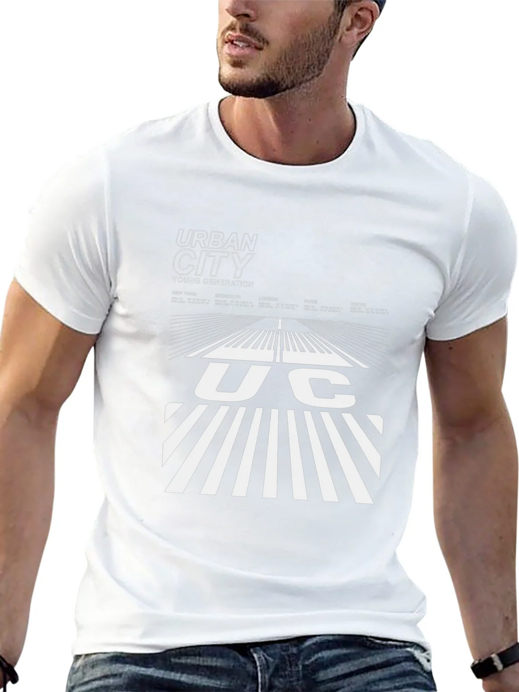 Urban City Graphic Tee - Black Cotton Blend product image 4
