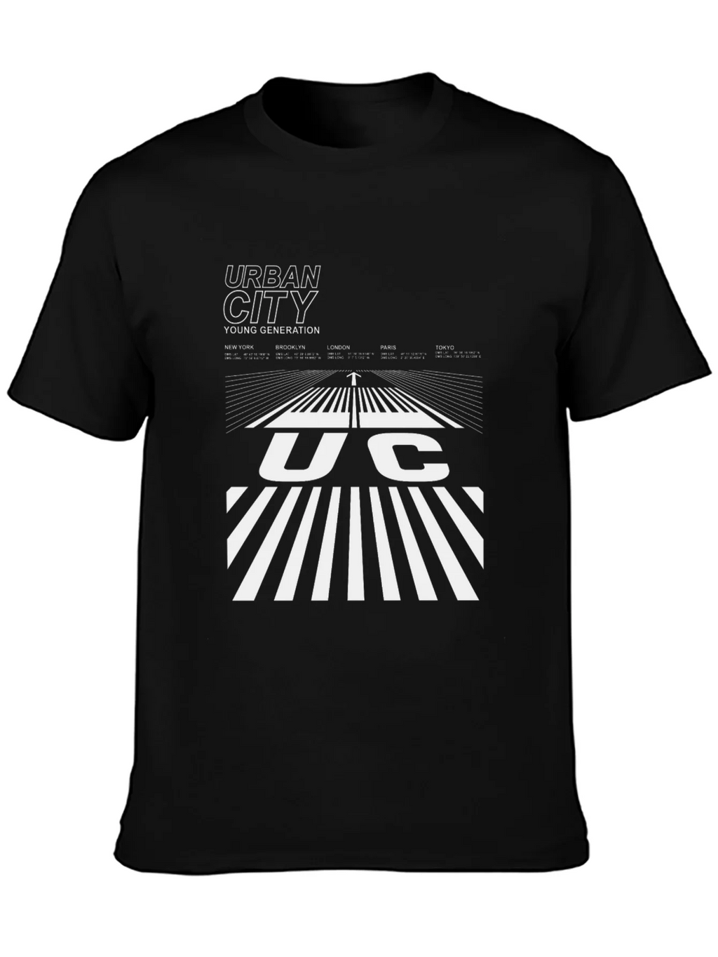 Urban City Graphic Tee - Black Cotton Blend product image 6