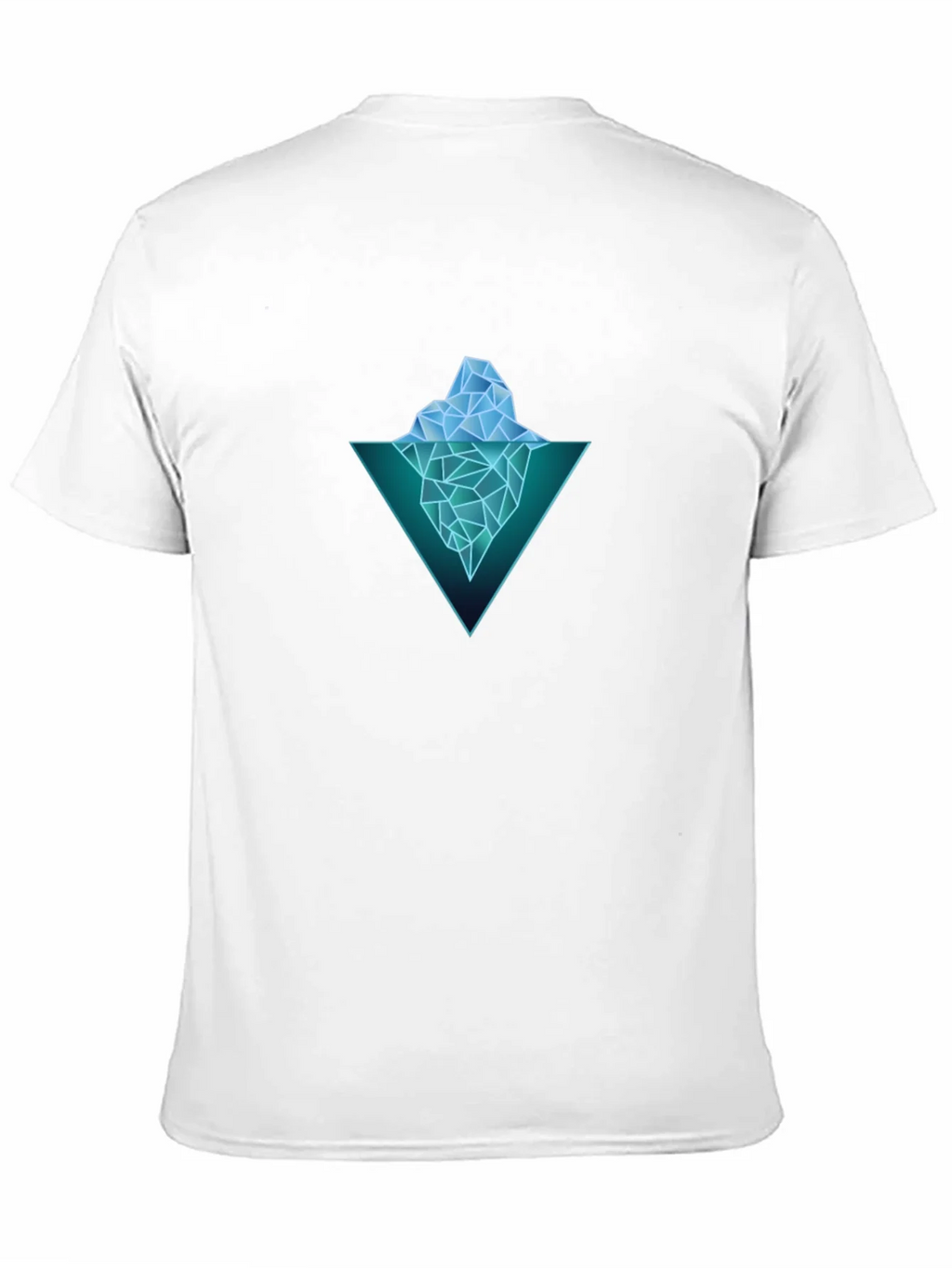 Geometric Iceberg Graphic Black T-Shirt product image 2