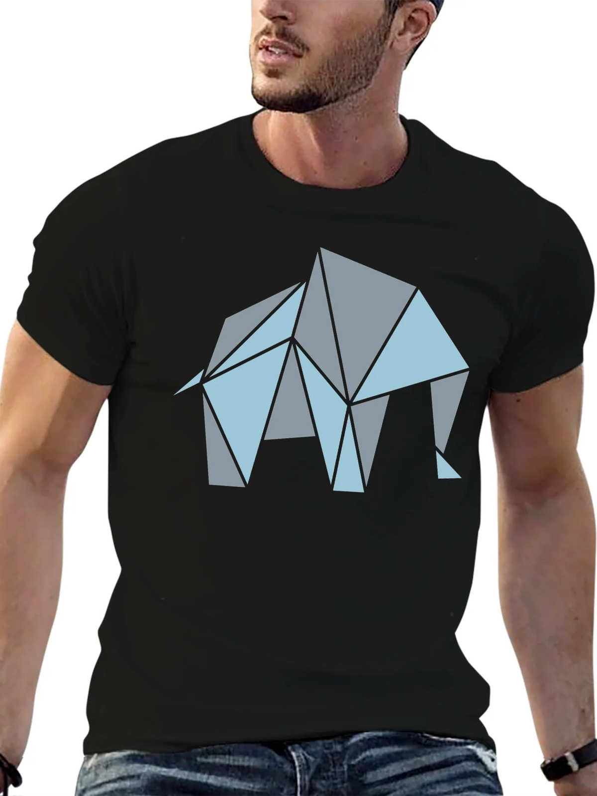 Geometric Elephant Graphic T-Shirt product image 9