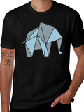 Geometric Elephant Graphic T-Shirt product image 1