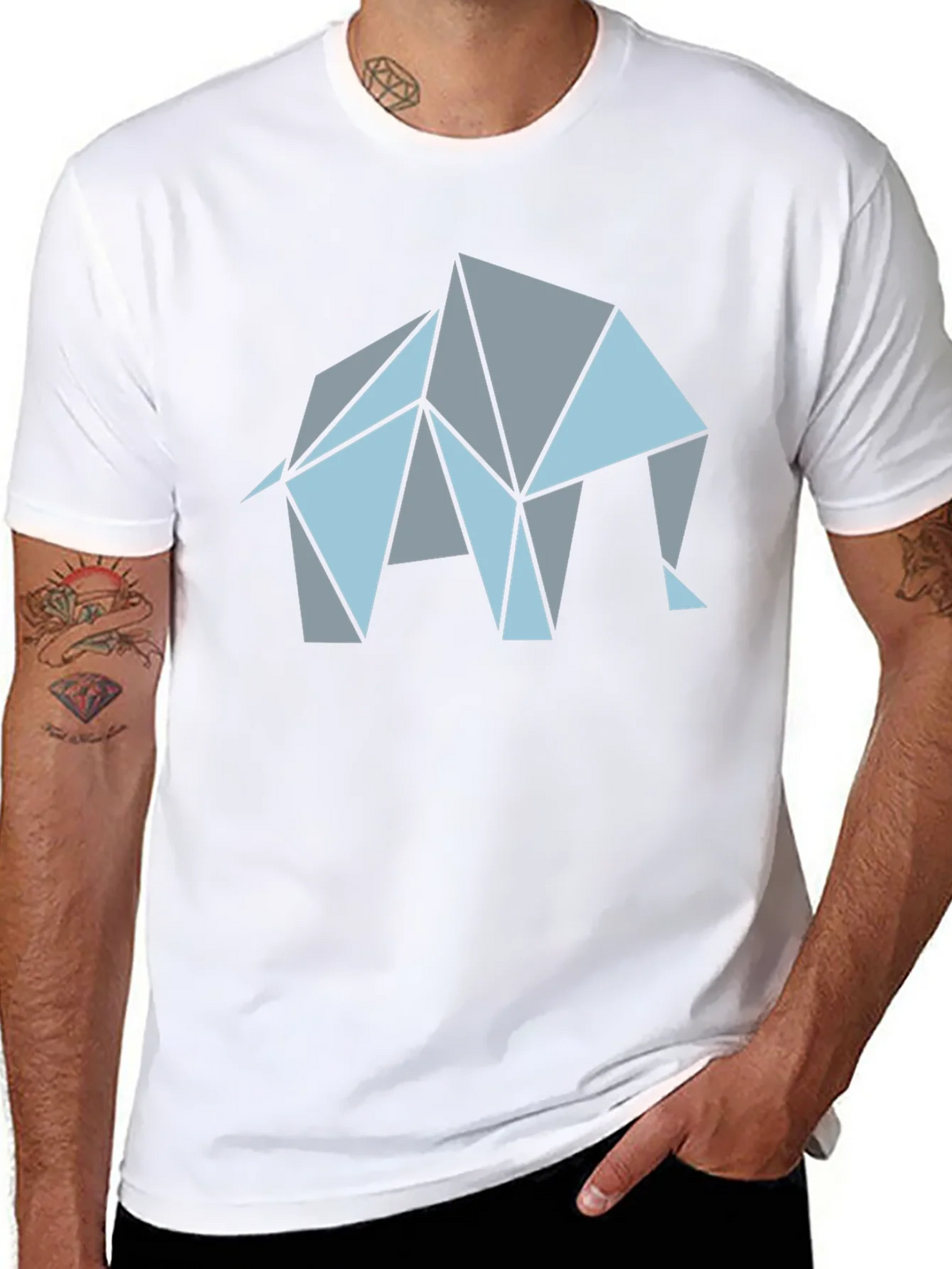 Geometric Elephant Graphic T-Shirt product image 10