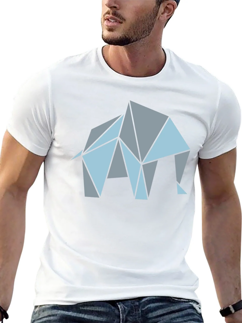 Geometric Elephant Graphic T-Shirt product image 4