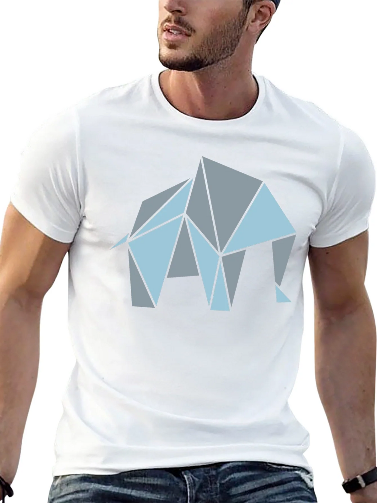 Geometric Elephant Graphic T-Shirt product image 4
