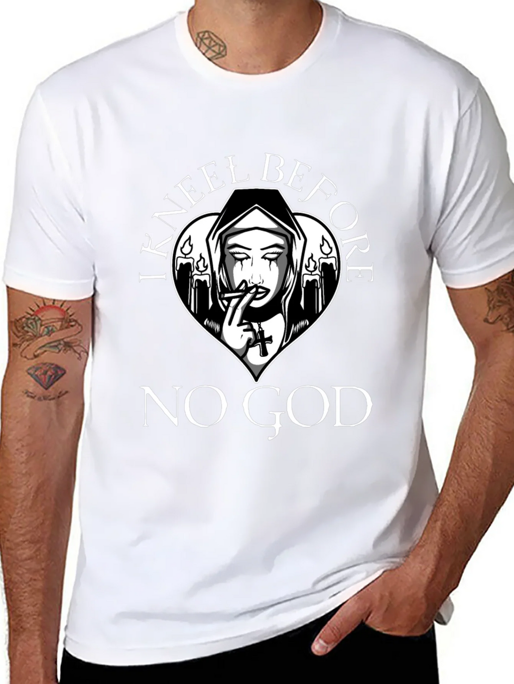 I Kneel Before No God T-Shirt product image 10
