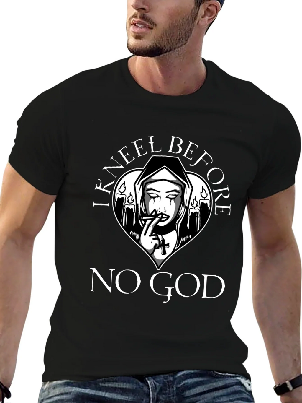 I Kneel Before No God T-Shirt product image 9