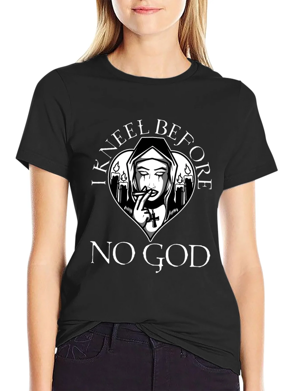 I Kneel Before No God T-Shirt product image 5