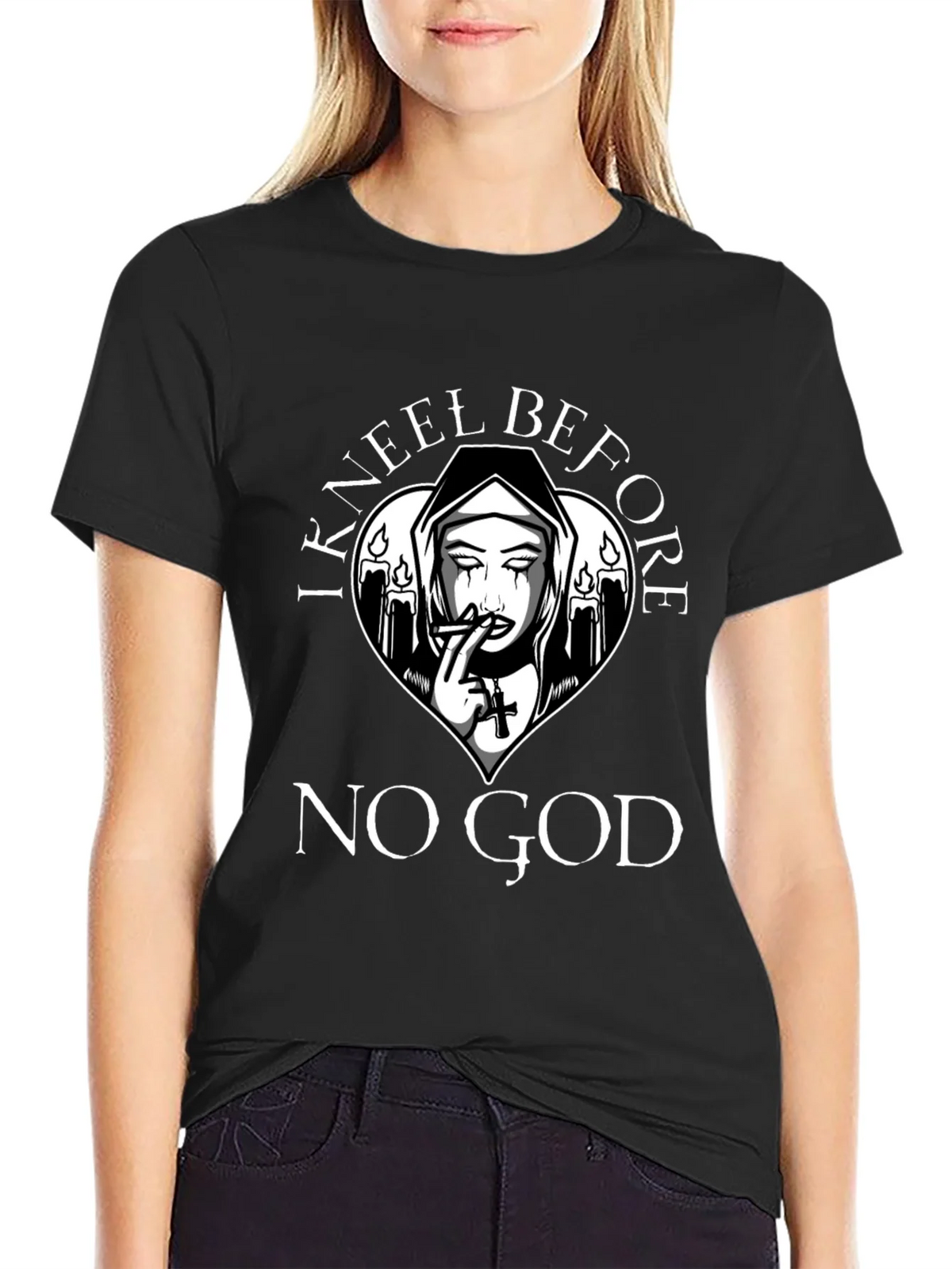 I Kneel Before No God T-Shirt product image 5
