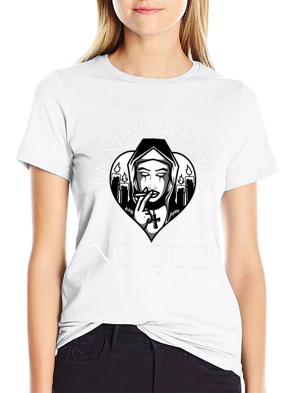 I Kneel Before No God T-Shirt product image 11