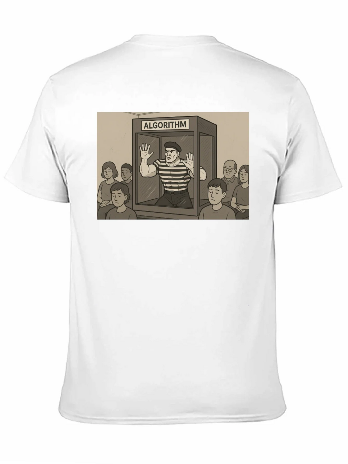 Algorithm Funny Graphic T-Shirt - Black product image 2