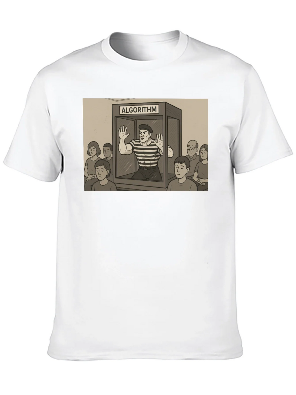 Algorithm Funny Graphic T-Shirt - Black product image 11