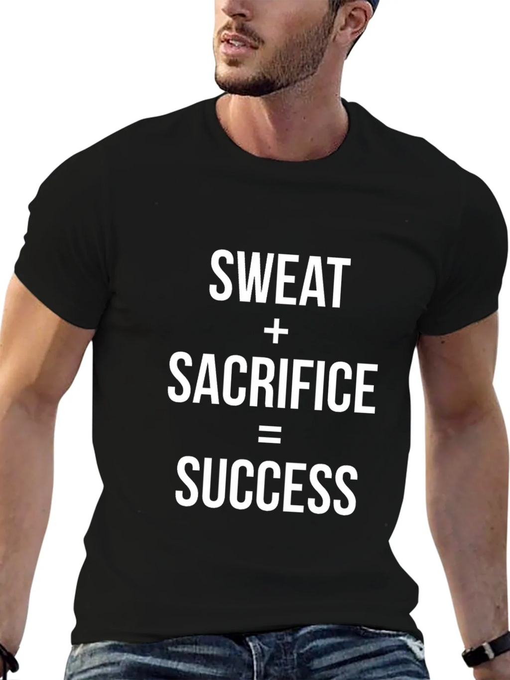 Motivational Sweat Sacrifice Success Graphic T-Shirt product image 9