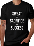 Motivational Sweat Sacrifice Success Graphic T-Shirt product image 1