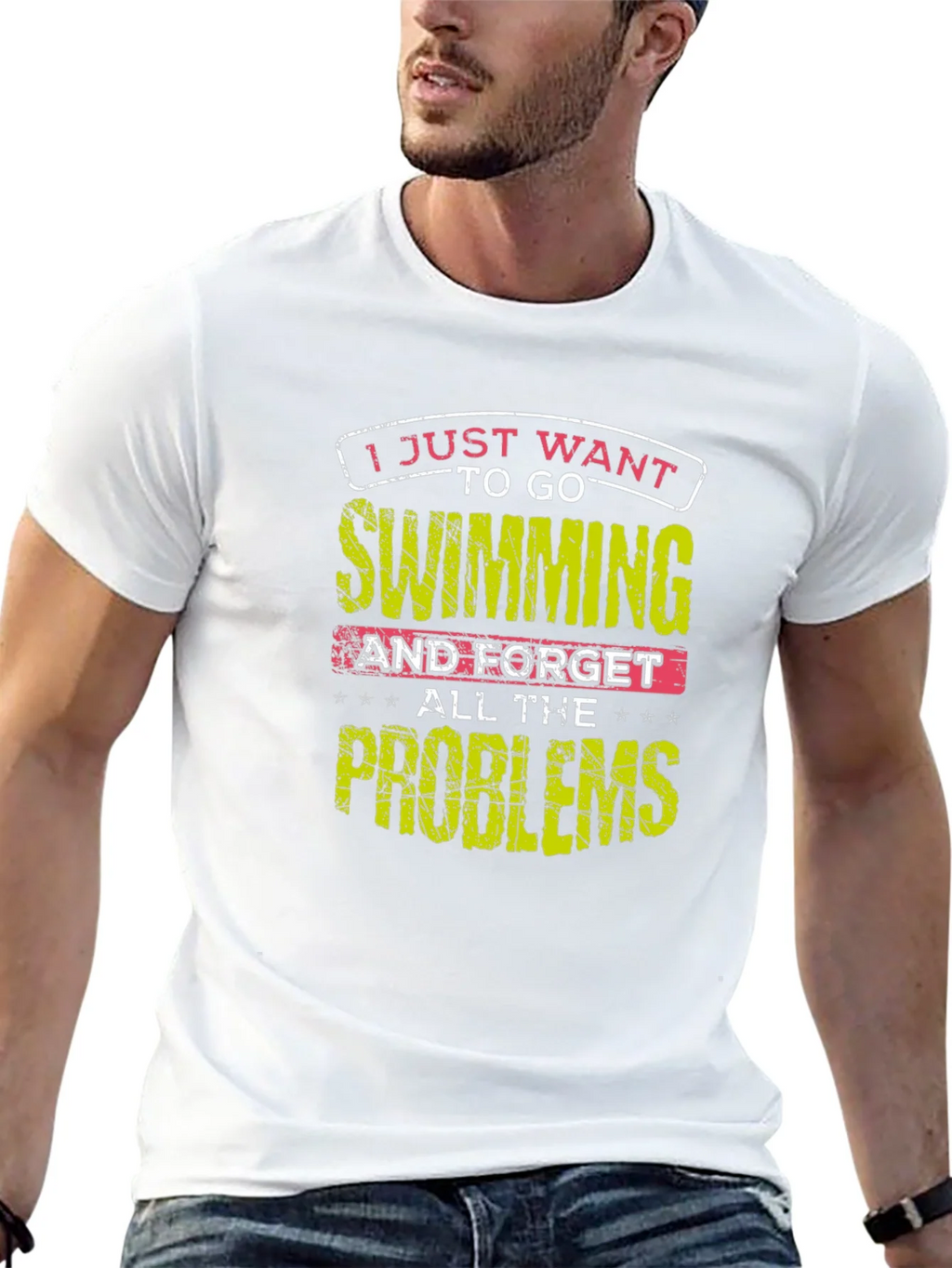 Swimming Problems Graphic Tee product image 4