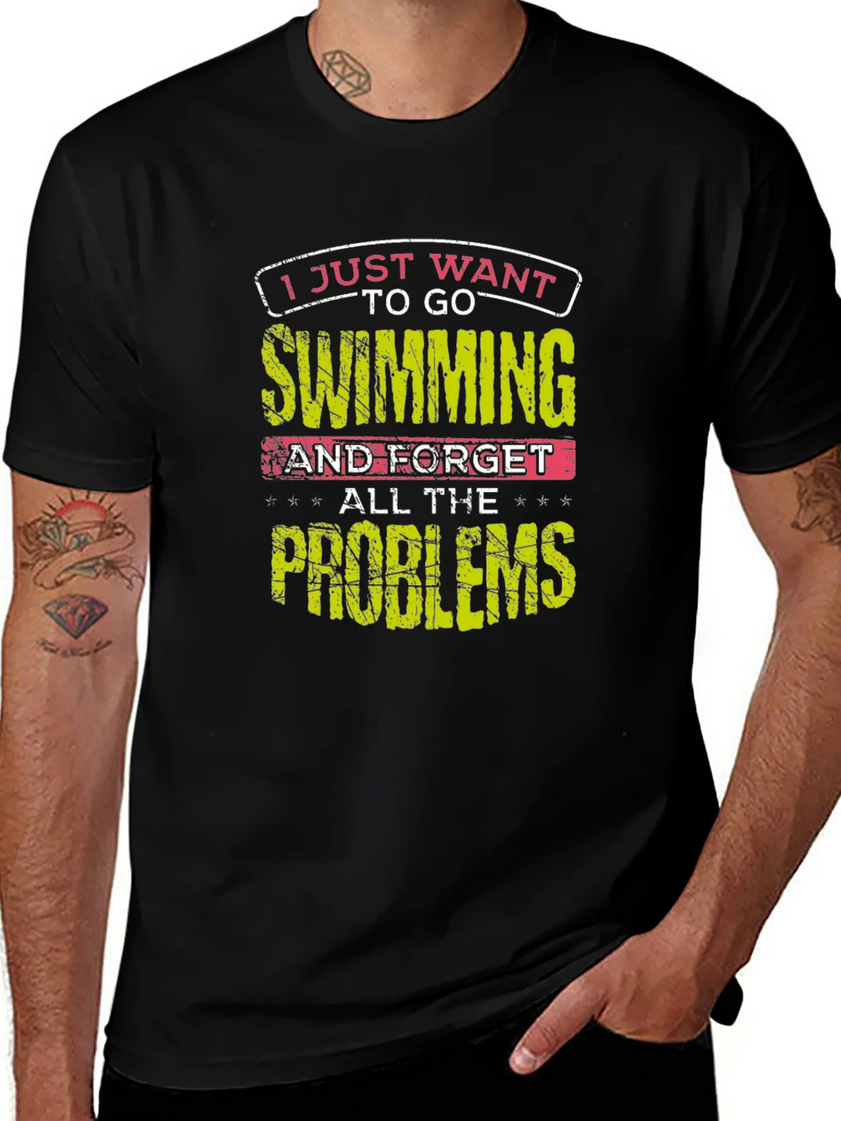 Swimming Problems Graphic Tee product image 1