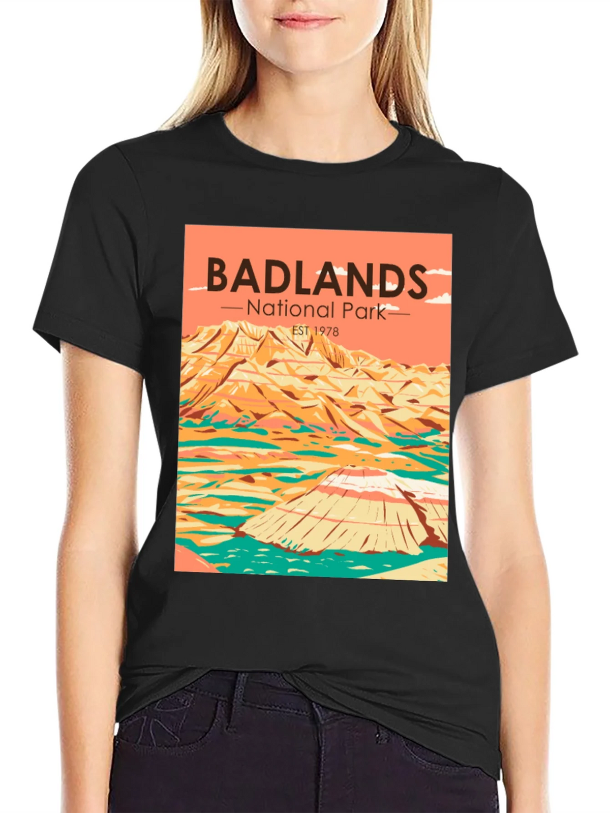Badlands National Park T-Shirt - Retro Style product image 5