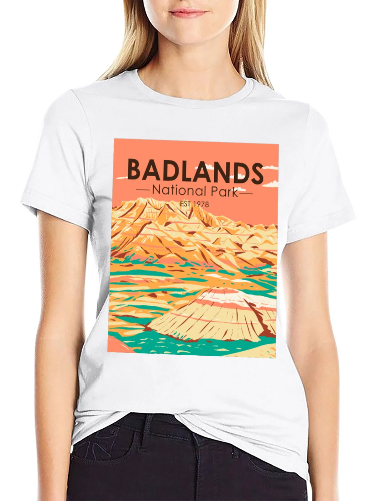 Badlands National Park T-Shirt - Retro Style product image 11
