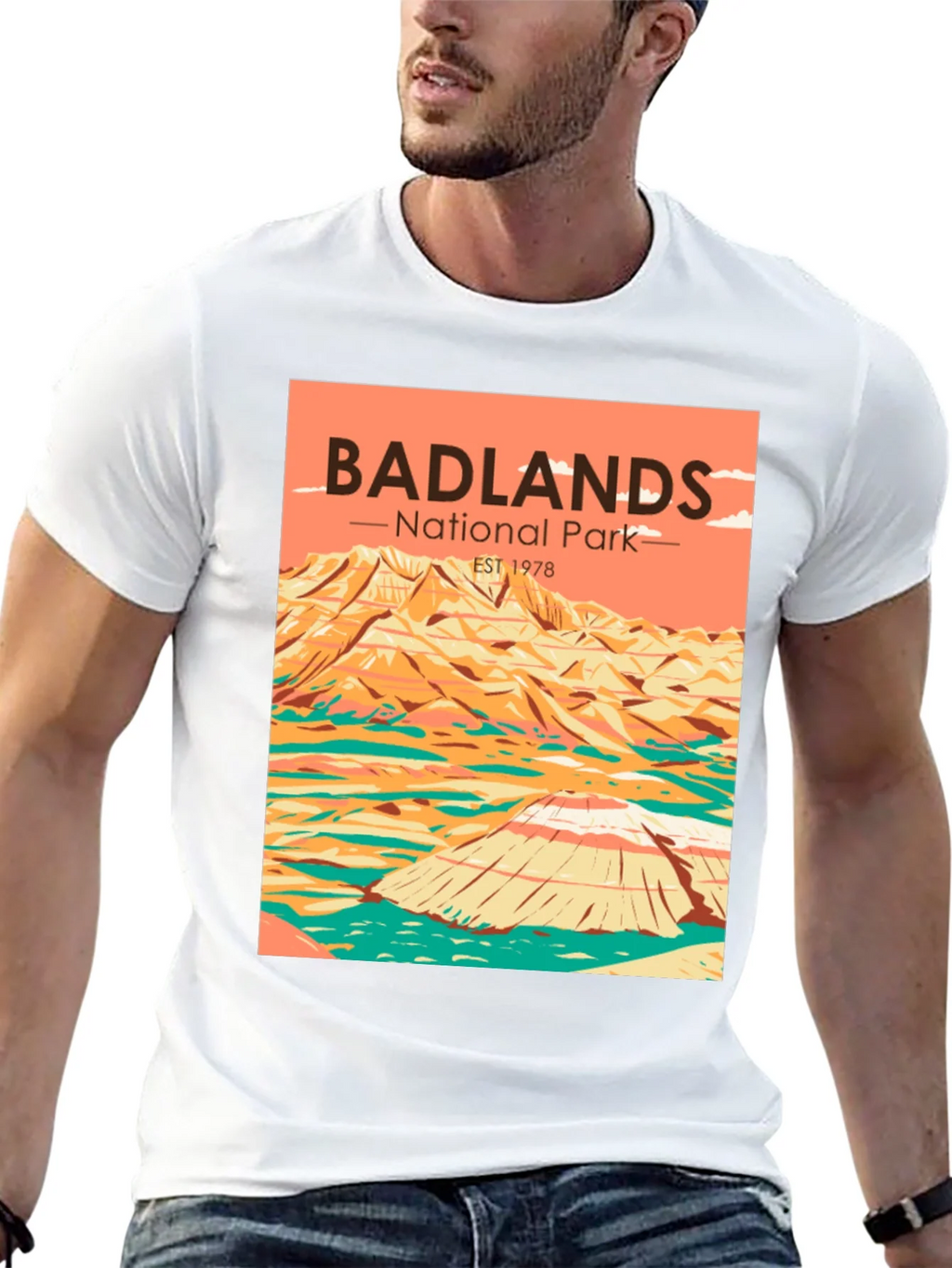 Badlands National Park T-Shirt - Retro Style product image 4