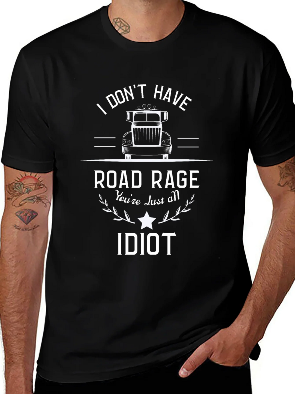 Road Rage Trucker T-Shirt - Funny Sarcastic Tee product image 1