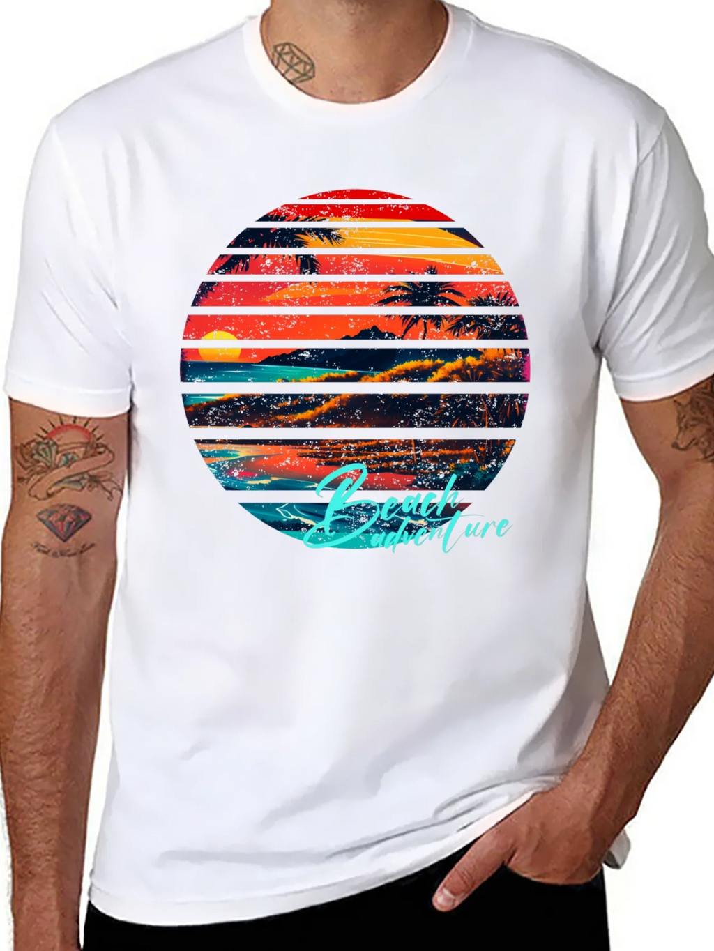 Retro Beach Adventure Graphic T-Shirt product image 10