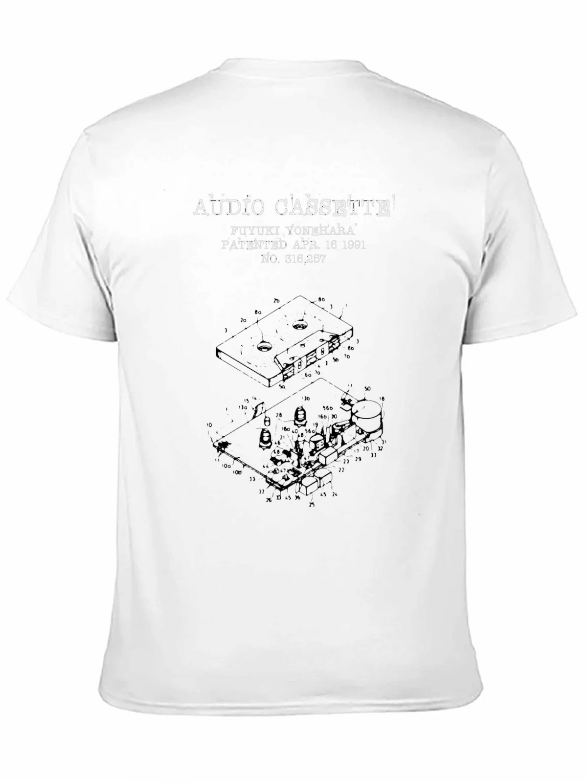 Audio Cassette Patent T-Shirt product image 2