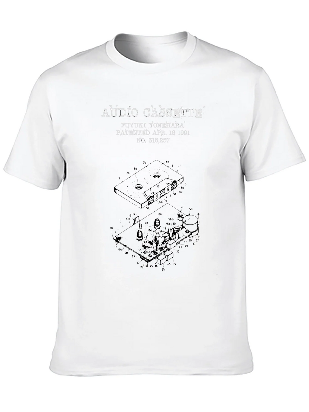 Audio Cassette Patent T-Shirt product image 12