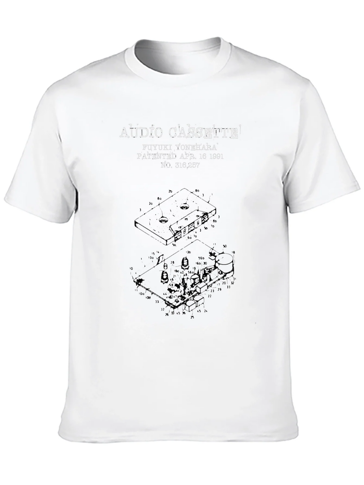 Audio Cassette Patent T-Shirt product image 12