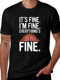 Its Fine Burning Brain Graphic T-Shirt product image 1