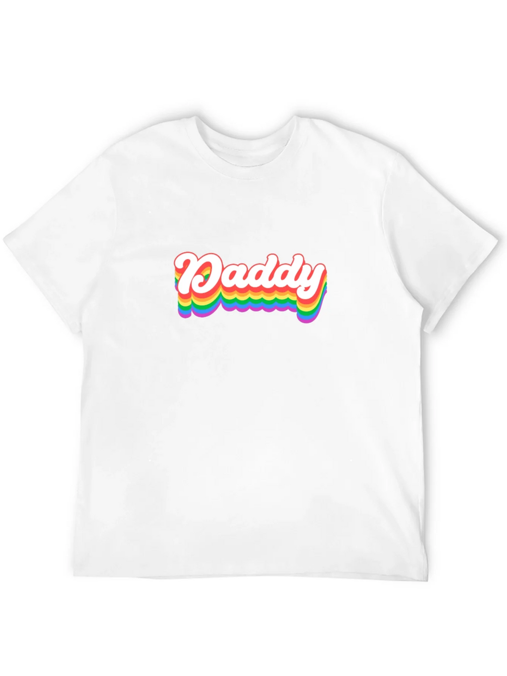 Rainbow Daddy Graphic Tee - Black Cotton Blend Shirt product image 3