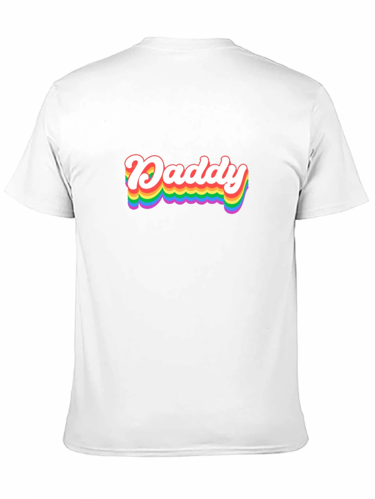 Rainbow Daddy Graphic Tee - Black Cotton Blend Shirt product image 2