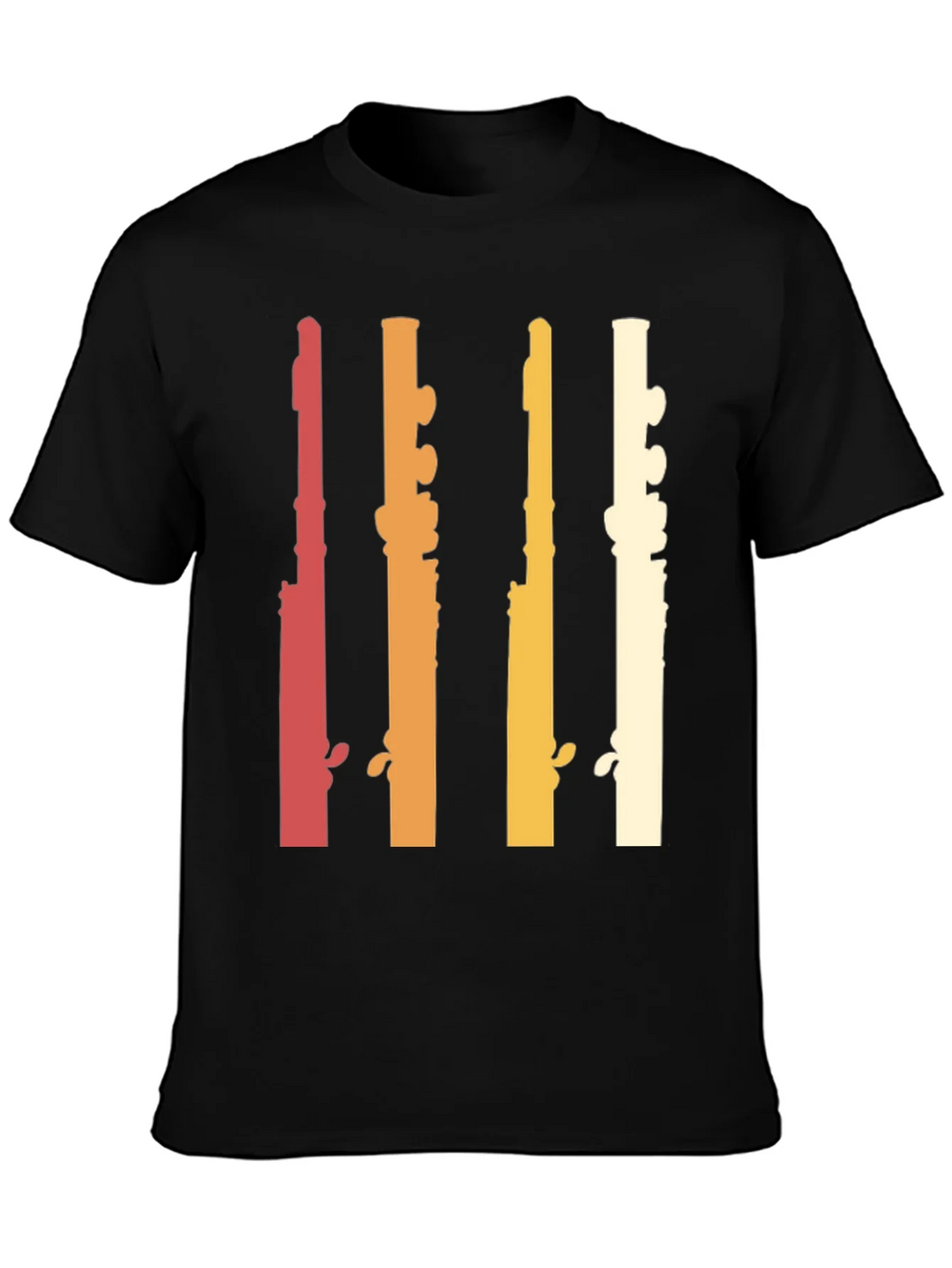 Retro Flute Musician T-Shirt product image 6