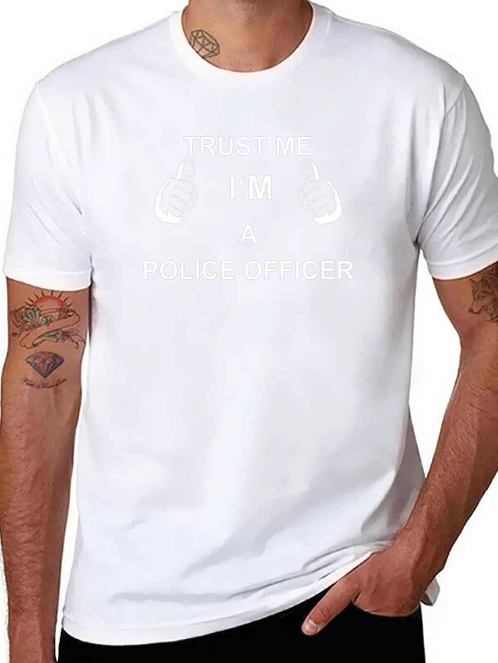 Trust Me Im A Police Officer Black T-Shirt product image 10