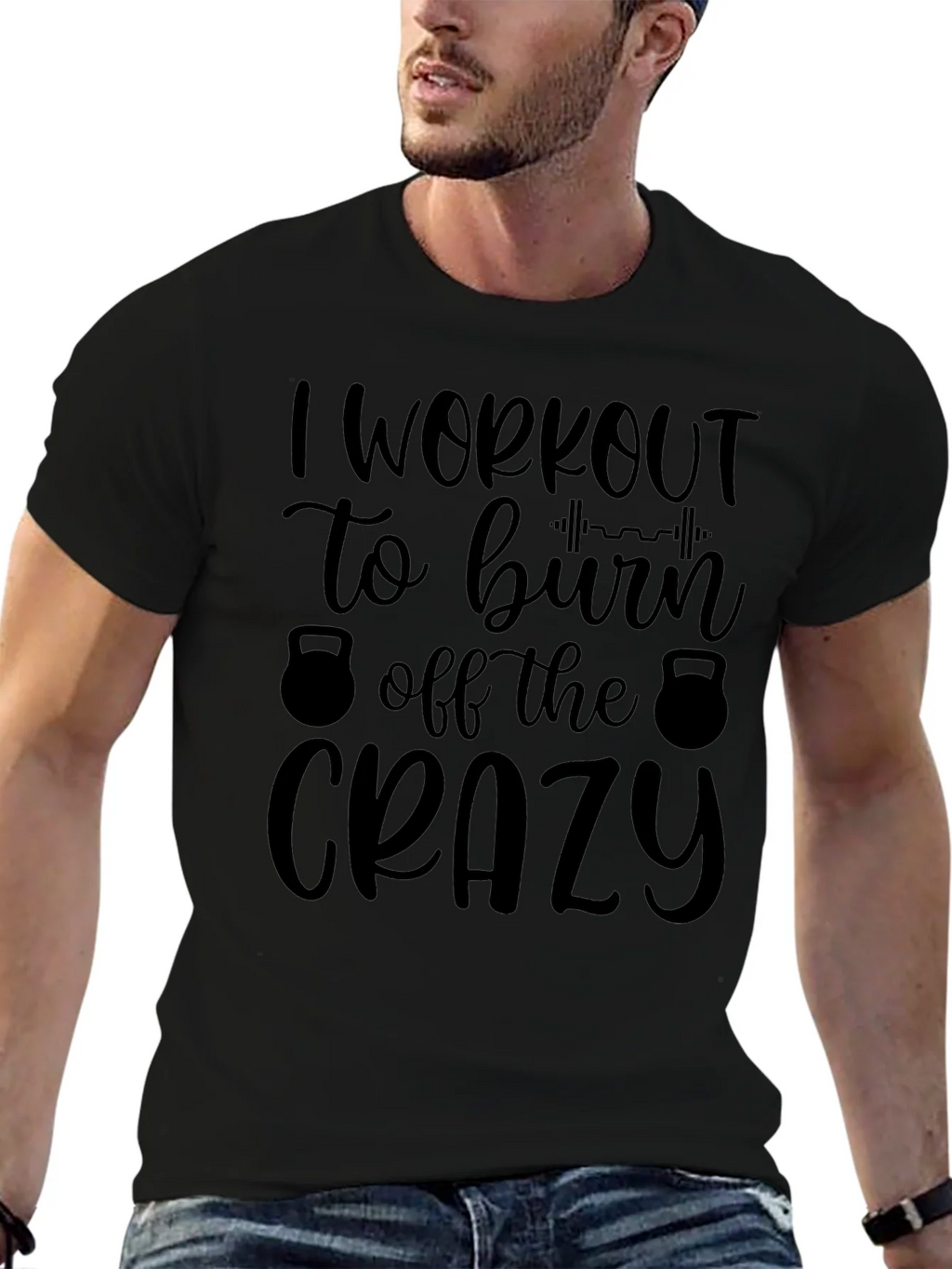 Workout Motivation Tee: Burn Off The Crazy product image 9