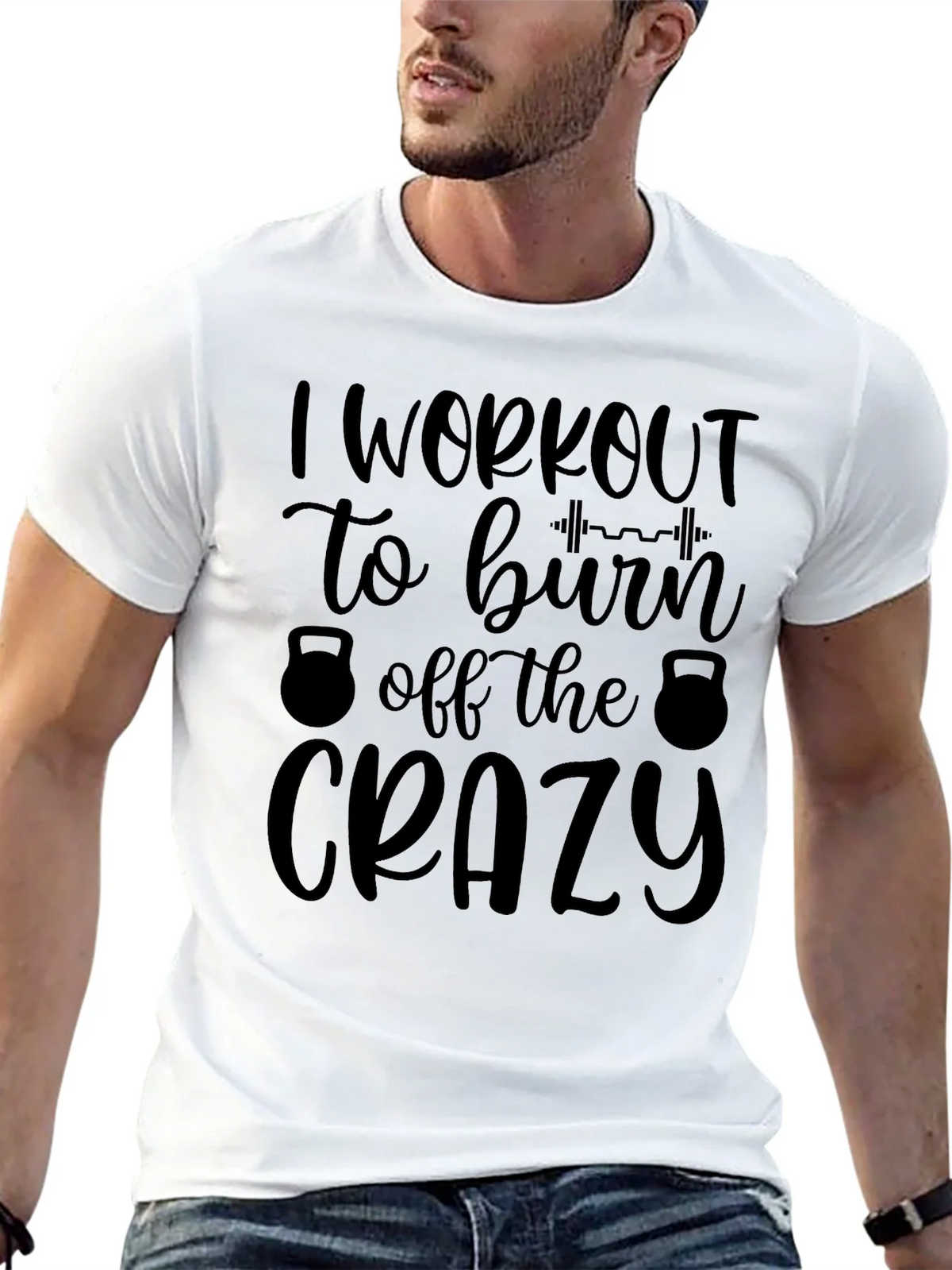Workout Motivation Tee: Burn Off The Crazy product image 4
