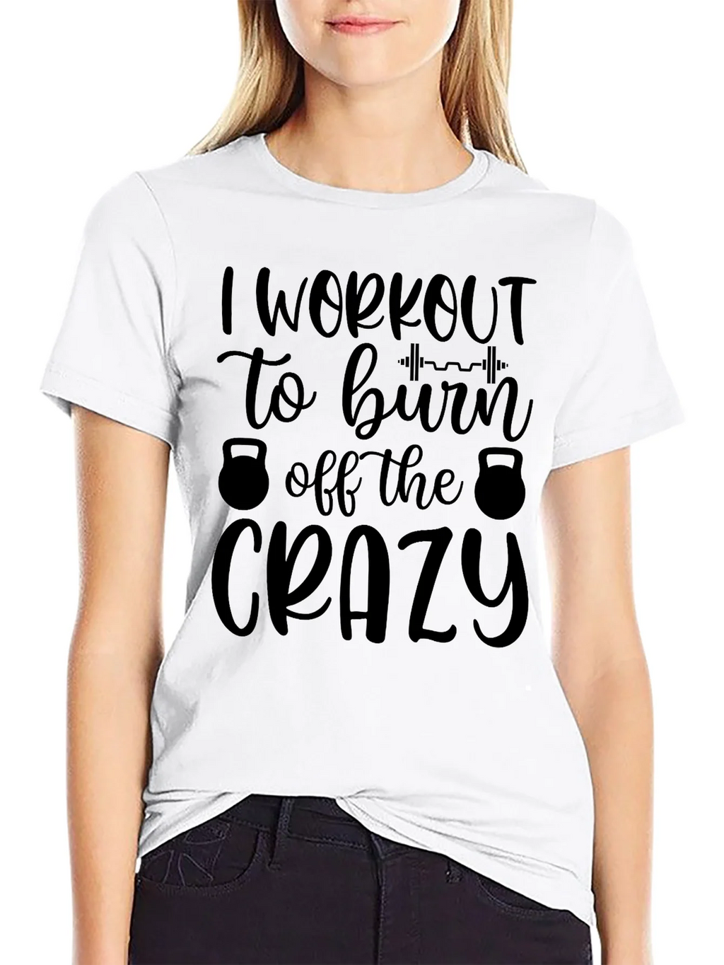 Workout Motivation Tee: Burn Off The Crazy product image 11